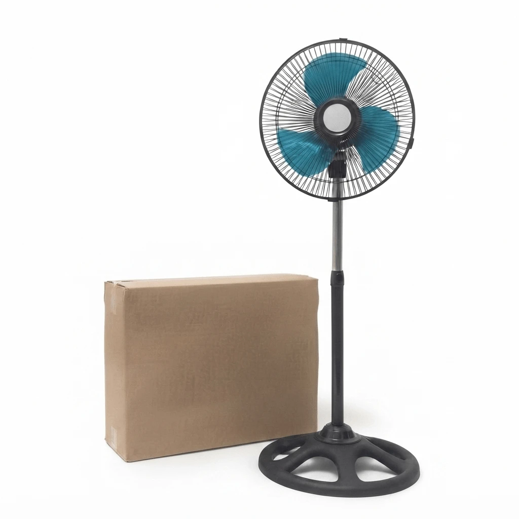 Ventilador de Pedestal 12"Abanico Oscilatorio 3 Velocidades, Altura Ajustable, Silencioso y Potente para el Hogar u Oficina, Ahorrador de Energia