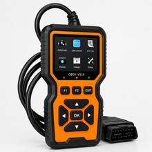 2026 V519 OBD2 Silicone Button Scanner Car Diagnostic Tool Engine Fault Code Reader Auto Code Eraser Heavy Truck Repair Tool Live Data Stream I/M Ready ECU Reset OBDII EOBD - Orange - View 12