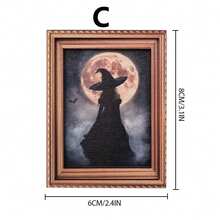 1pc Fun And Creative Halloween Wooden Ghost-Shaped Photo Frame Fridge Magnets - Suitable For Halloween, Christmas, Bathroom, Kitchen, Party, Home, And Dining Room Decor, As Well As Fridge Decoration And Birthday Or Holiday Gifts. - Multiple Styles - View 19