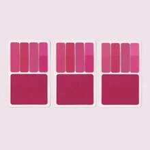 16-Card Colorful Transparent Sticky Notes Set, 4 Index Tabs And 1 Large Memo Note Per Card, Writable Removable Waterproof Page Markers For Books, Planners, School And Office,Back To School Season - one-size - View 17