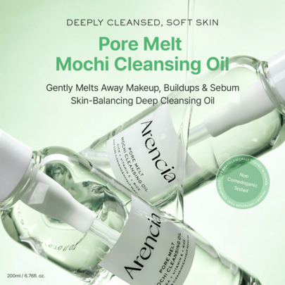 Arencia - Pore Melt Mochi Cleansing Oil 200ML - Huile démaquillante