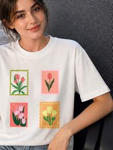 Women T-Shirts - White - View 4