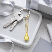 Dreamy Water Drop Water Harp Bell Pendant, Gold And Silver Bead Chain, Multiple Colors Available, Crisp Sound, Bag Charm, Phone Lanyard Keychain Accessory, Lucky Bell, Backpack USB Drive Decoration, Healing Gift For Girls, Birthday Christmas Holiday Gift - Multicolor - View 10