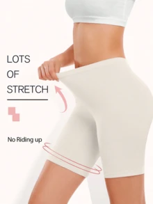 3pcs Women's Seamless Boyshort Panties, Anti-Chafing Shorts Suitable For Skirts And Cycling - Multicolor - View 6