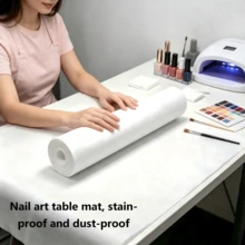 Disposable Tattoo Table Pad Roll, Anti-Ink & Waterproof Countertop Isolation Cloth, Effectively Isolates Ink Stains, Keeps Tattoo Workbench Clean, Protective Table Cover For Professional Tattoo Artists & Beginners - White - View 4