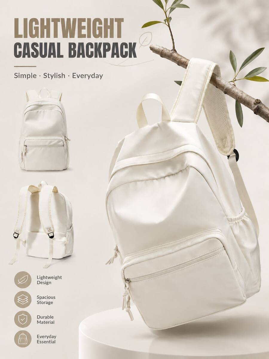 Student Backpack, Campus Backpack, Laptop Backpack, Multi-Functional Travel Backpack Suitable For Work And School, Can Hold 14-Inch Laptop, Nylon Black Daily Backpack, Airplane Approved Handbag Suitable For Girl, Perfect For Work, School, Business And Weekend Travel, Lightweight And Durable, Suitable For Business Trips, College Students And Daily Use