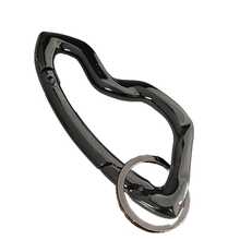 1pc Heavy Duty Punk Rock Keychain With Carabiner Clip, Metal Cross Zinc Alloy, Dog Clip, Suitable For DIY Lanyard, Bag Clip, Dog Chain - Grey - View 8