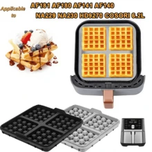 2‑Pack Silicone Waffle Molds, Non‑Stick Air Fryer Waffle Baking Mold, Heat‑Resistant Bakeware For Air Fryer & Oven, Kitchen Baking Accessories - View 9