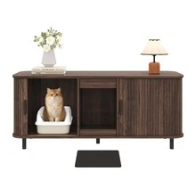 Furniture Brown 140 X 50 X 60 Cm - Walnut - 查看 7