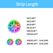 RGB LED Strip Lights 24 Key Remote Control USB Powered Color Changing Light Strip For Bedroom TV Backlight Home Decoration - 24K-3535RGB - View 2