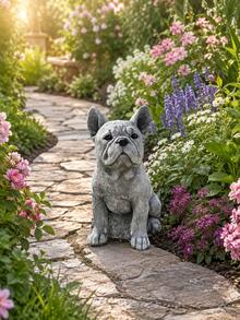 Adorable French Bulldog Figurine - | Mini Collectible Statue, Suitable For Home/Office/Car Dashboard | Desktop And Indoor/Outdoor Decoration, A Holiday Gift For Pet Lovers - A - View 4