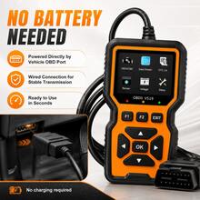 2026 V519 OBD2 Silicone Button Scanner Car Diagnostic Tool Engine Fault Code Reader Auto Code Eraser Heavy Truck Repair Tool Live Data Stream I/M Ready ECU Reset OBDII EOBD - Orange - View 5