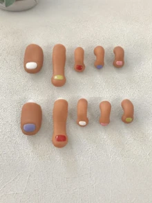 10入 3D 腳趾鞋飾,趣味創意 DIY 可拆卸 Cosplay 高級橡膠鞋飾 - A - 查看 5