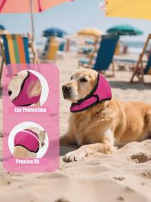 Dog Scarf Pet Headwear, Waterproof Shock-Absorbing Dog Ear Covers, Suitable For Swimming And Relieving Noise-Induced Anxiety, Retractable Cap Design, Applicable For Pet Care, Hematoma, Grooming And Head/Ear Protection - Multicolor - View 6