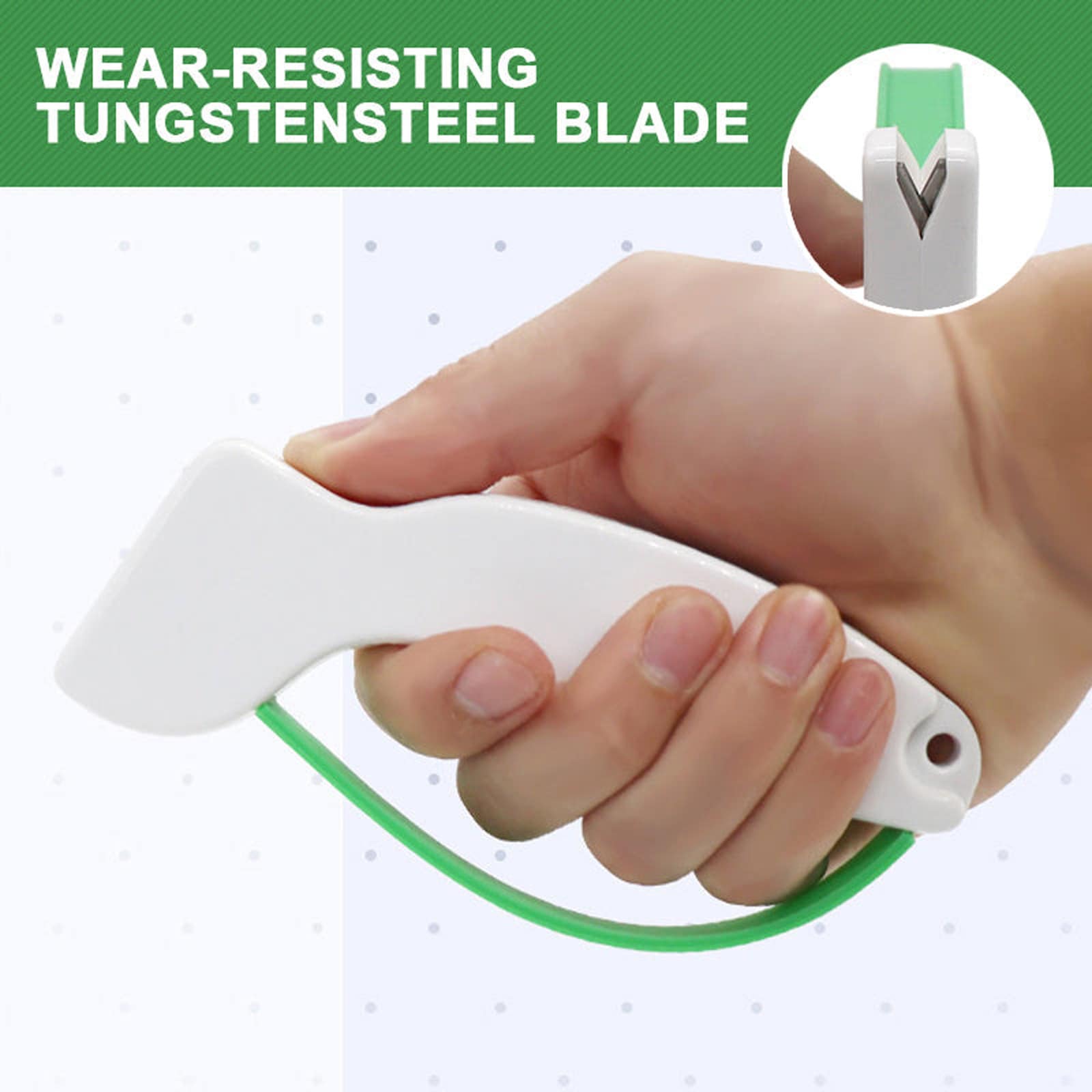 Pengasah Pisau Multifungsi 4-in-1, Alat Pengasah Pisau Baja Tungsten Portabel, Pengasah Pisau Dapur Ringkas, Perlengkapan Berkemah di Luar Ruangan, Batang Pengasah Pisau Manual, Alat Pengasah Serbaguna untuk Dapur, Berburu, Memancing, dan Berkemah - Satu ukuran cocok untuk semua - View 1