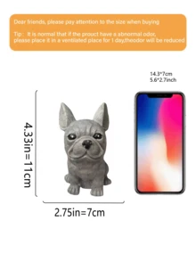 Adorable French Bulldog Figurine - | Mini Collectible Statue, Suitable For Home/Office/Car Dashboard | Desktop And Indoor/Outdoor Decoration, A Holiday Gift For Pet Lovers - A - View 10