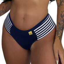 6 Calcinhas Femininas Elástico na Lateral Ajustável Casual Anatômica - Multicolorido - Visão 2