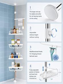 Bathroom Shelves & Corner Shelves - White - View 5