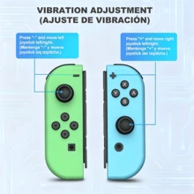 Wireless Switch Joypad Controllers Compatible With Switch/OLED, Support Wake-Up And 6-Axis Motion Sensing,Vibration Ajustment - Red and Blue - View 2
