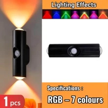 New Magnetic Wall Light, USB Rechargeable Night Light, Smart Sensor Wall Light, Cat Eye Design Atmosphere Light, Drill-Free Installation, Adjustable Lighting, Hill Projection Light. Suitable For Hallway, Stairs, Living Room, Bedroom, Garden. Back To School, Birthday, Holiday Gift Night Light. - Multicolor - View 14