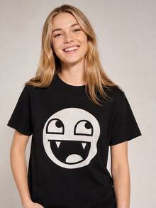 Women T-Shirts - 黑色 - 查看 3