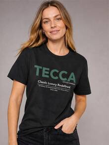 Women T-Shirts - 黑色 - 查看 3