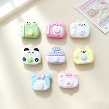10/30/50pcs Random Cartoon Animal Shaped Camera Resin Charms, Suitable For DIY Hair Clips, Backpack Charms And Other Decorations - Random Mix - Multicolor - View 7