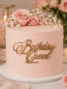 1個/3個/5個「Birthday Queen」PMMA蛋糕插牌，現代字母蛋糕裝飾，生日派對蛋糕裝飾禮物，蛋糕裝飾，蛋糕插牌裝飾，烘焙裝飾，烘焙用品，蛋糕用品，廚房必需品，節日禮物 - Style C - 查看 3