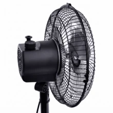 Ventilador de Pedestal 12"Abanico Oscilatorio 3 Velocidades, Altura Ajustable, Silencioso y Potente para el Hogar u Oficina, Ahorrador de Energia - Negro - Ver 9