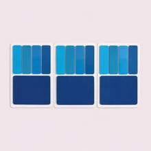 16-Card Colorful Transparent Sticky Notes Set, 4 Index Tabs And 1 Large Memo Note Per Card, Writable Removable Waterproof Page Markers For Books, Planners, School And Office,Back To School Season - one-size - View 15