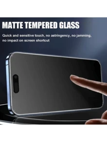 3Pcs - Essential Privacy Phone Screen Protector Film, For 18 Pro Max/18 Pro/17 Pro Max/17 Pro/17 Air/17e/17/16/15/14/13 And Other Models, High-Quality 9H+ Tempered Glass Anti-Spy Matte Film, Soft And Comfortable, Anti-Scratch, Anti-Fingerprint, Touch Sensitive, Compatible With Phone Cases. - 3PCS - View 4