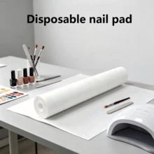 Disposable Tattoo Table Pad Roll, Anti-Ink & Waterproof Countertop Isolation Cloth, Effectively Isolates Ink Stains, Keeps Tattoo Workbench Clean, Protective Table Cover For Professional Tattoo Artists & Beginners - White - View 2
