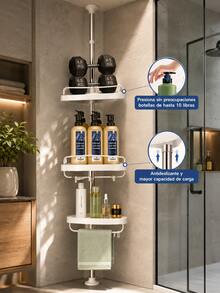Bathroom Shelves & Corner Shelves - White - View 3