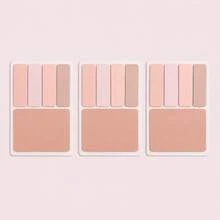 16-Card Colorful Transparent Sticky Notes Set, 4 Index Tabs And 1 Large Memo Note Per Card, Writable Removable Waterproof Page Markers For Books, Planners, School And Office,Back To School Season - one-size - View 19