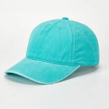 1pc Personalized Custom Embroidered Washed Baseball Cap, Vintage Distressed Dad Hat, Name Letter Embroidery Baseball Cap, Adjustable Cotton Trucker Hat, Y2K Streetwear Hat, Korean Minimalist Casual Sun Hat, Money Aesthetic Retro Hat, Couple Hat, Bridal Party Hat, Daily Commute Travel Sun Protection Hat, Unisex Fashion Gift, Christmas Gift - Multicolor 3 - View 12