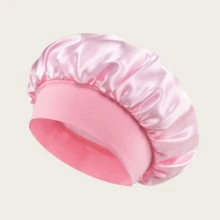 Breathable Satin Silk Sleep Cap, Soft And Lightweight, Suitable For Natural Curly Hair, Braids And Long Hair, Anti-Frizz, Suitable For Sleep And Daily Wear - Multicolor - View 14