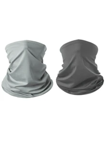 1pc Or 2pcs Or 3pcs Unisex Solid Color Balaclava Sun Protection Face Mask Neck Gaiter, Suitable For Daily Outings, Hiking, Vacation, Fishing, Cycling And More - Multicolor - View 7
