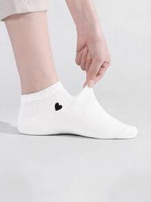 10/15 Pairs Women's Black/White/Grey Solid Color Mesh Breathable Cotton Soft Skin-Friendly Moisture-Wicking Low-Cut Invisible Boat Socks, Minimalist Versatile For Sports, Casual, Business, Daily Wear, All Seasons, Available In 1/5/10/15/20 Pairs - Multicolor - View 2