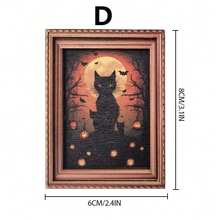 1pc Fun And Creative Halloween Wooden Ghost-Shaped Photo Frame Fridge Magnets - Suitable For Halloween, Christmas, Bathroom, Kitchen, Party, Home, And Dining Room Decor, As Well As Fridge Decoration And Birthday Or Holiday Gifts. - Multiple Styles - View 17