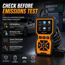 2026 V519 OBD2 Silicone Button Scanner Car Diagnostic Tool Engine Fault Code Reader Auto Code Eraser Heavy Truck Repair Tool Live Data Stream I/M Ready ECU Reset OBDII EOBD - Orange - View 8
