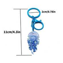1pc/Random Color 5pcs/Dynamic Sparkling Jellyfish Car Keychain/Glow-In-The-Dark Jellyfish Needs To Absorb UV Rays During The Day To Emit Light At Night/Ocean Element Bag Charm/2D/Multi-Color Optional/Suitable For Keychain Pendant, Bag Decoration, Car Keychain - View 6