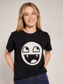 Women T-Shirts - 黑色 - 查看 1