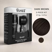 BUNEE Hair Fiber Powder Set 3 Buah 27.5g Dengan Nozzle Semprot dan Sisir Penata Rambut, Aplikasi Tepat Tanpa Pemborosan, Unisex, Cocok Untuk Belahan Rambut Lebar/Bagian Atas yang Tipis, Termasuk Sisir Penata Rambut Gratis - Set tiga potong - View 10
