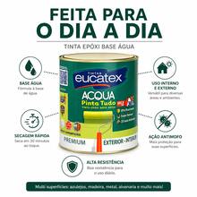 Tinta Epóxi Base Água Eucatex 900ml Branco Semibrilho para Parede Azulejo Ferro e Madeira Sem Quebrar - Branco - Visão 5