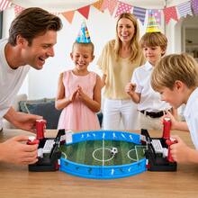 Mini Futbolito de Mesa para Niños, Juego de Fútbol para 2 Jugadores con Accesorios, Portátil y Divertido para Interior - Rojo y blanco - Ver 4