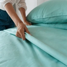 Flat Sheets - Aqua Green - View 3