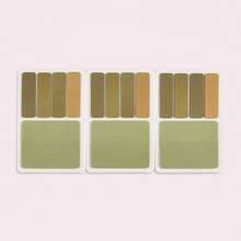 16-Card Colorful Transparent Sticky Notes Set, 4 Index Tabs And 1 Large Memo Note Per Card, Writable Removable Waterproof Page Markers For Books, Planners, School And Office,Back To School Season - one-size - View 21