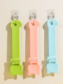 Multifunctional Cat Treat Feeding Spoon, Pet Snack Squeezer With Sealing Clip, Portable Cat Food Bag Snack Dispenser - Multicolor - View 5