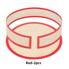 2/4pcs Non-Stick Silicone Baking Mats, Reusable High-Temperature Resistant Baking Pads, Suitable For Cookies, Macarons, Bread, Cakes, Effectively Prevent Cake Sticking, Fully Protect Cake Sides And Bottom, Dedicated Baking Tool For Home Oven Cheesecake, Macarons, Pizza, Silicone Material Easy To Clean And Release, Home DIY Dessert Cookie Baking Non-Stick Mat, Essential Baking Accessory For Beginners - Multicolor - View 15