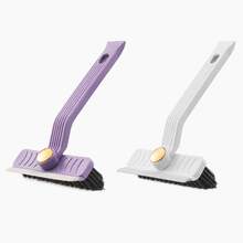1pc Rotating Bathroom Cleaning Brush With Built-In Squeegee, 360° Adjustable Shower Glass & Tile Brush, Multi-Surface Cleaning Tool For Floor Tiles, Bathtub, Mirror, Kitchen Sink, Home Cleaning Supplies & Kitchen Accessories - Multicolor - View 12